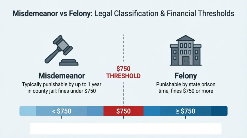 Misdemeanor vs Felony Theft A Quick Comparison