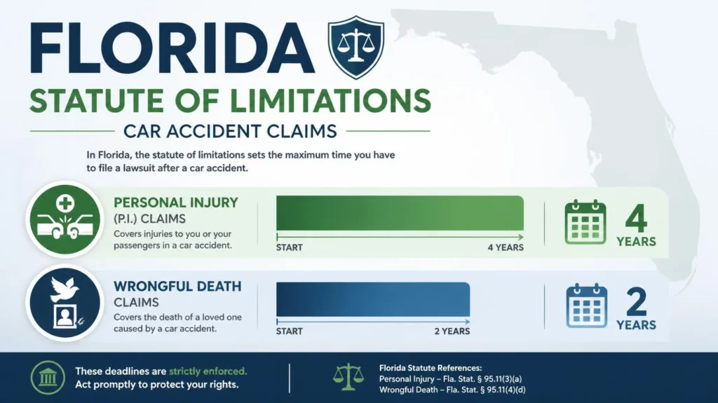 Floridas Car Accident Statute of Limitations Key Deadlines