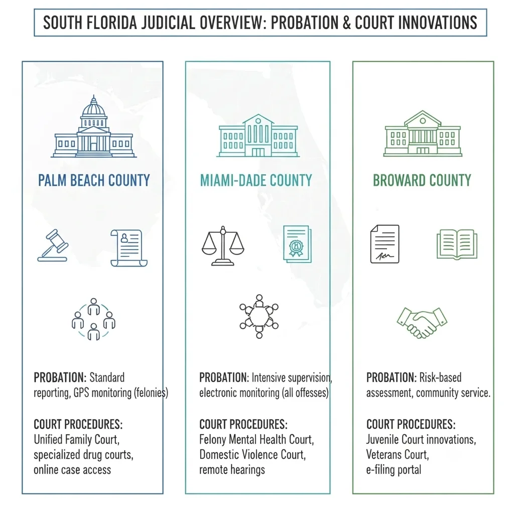 Key Differences in Probation Regulations Across South Florida Counties