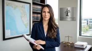 Featured image: Attorney Dominique Russo explaining what does incompetent to stand trial mean in Florida, in a legal setting.